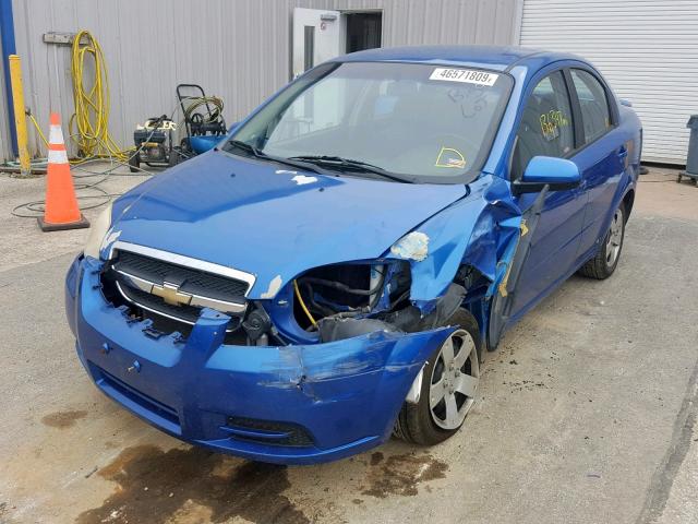 KL1TD56668B147439 - 2008 CHEVROLET AVEO BASE Көк фото 2