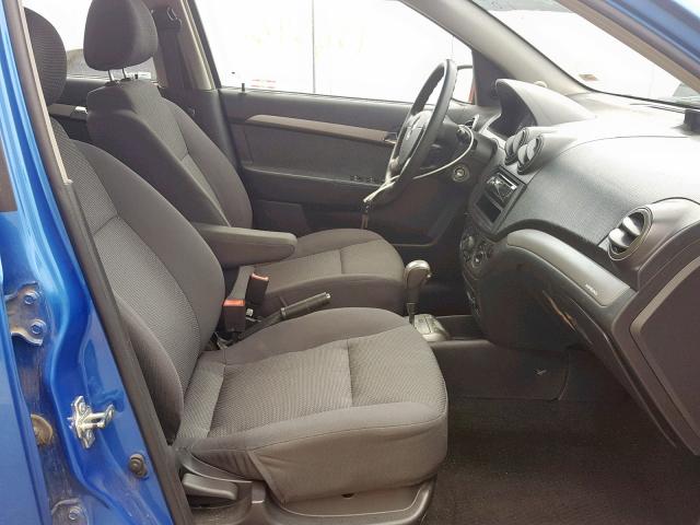 KL1TD56668B147439 - 2008 CHEVROLET AVEO BASE Көк фото 5