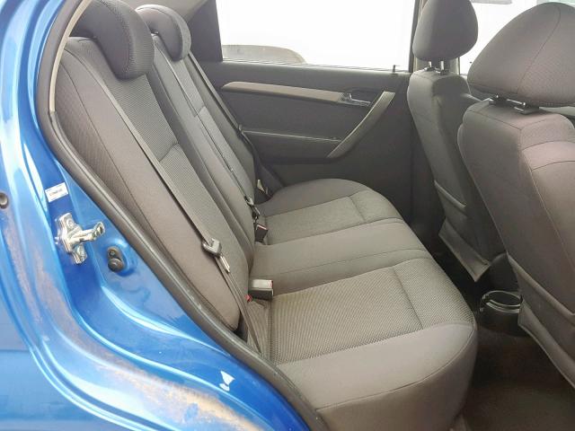 KL1TD56668B147439 - 2008 CHEVROLET AVEO BASE Көк фото 6