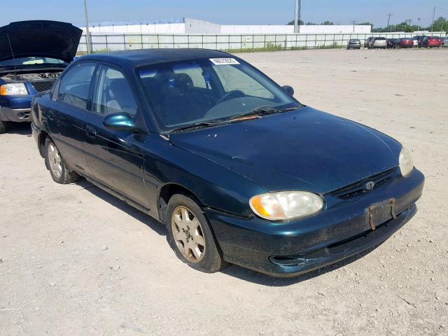 KNAFB121515094703 - 2001 KIA SEPHIA BAS GREEN photo 1