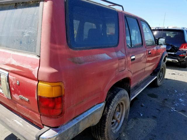 JT3VN29V9P0017623 - 1993 TOYOTA 4RUNNER VN RED photo 9