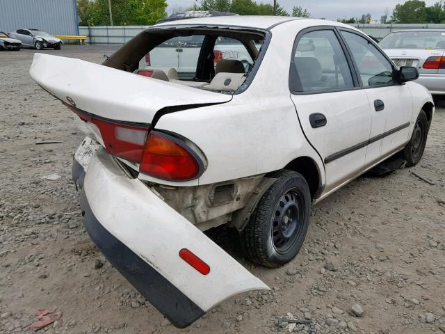 JM1BC1418W0191667 - 1998 MAZDA PROTEGE DX WHITE photo 4