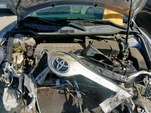 4T4BE46KX9R116727 - 2009 TOYOTA CAMRY BASE SILVER photo 7