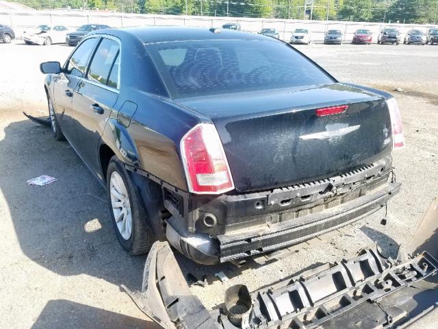 2C3CCAAG5DH657419 - 2013 CHRYSLER 300 BLACK photo 3