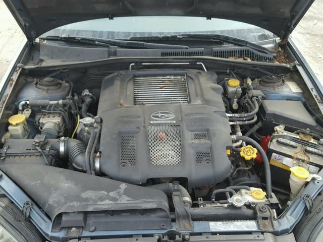 4S3BL686954211239 - 2005 SUBARU LEGACY GT BLUE photo 7