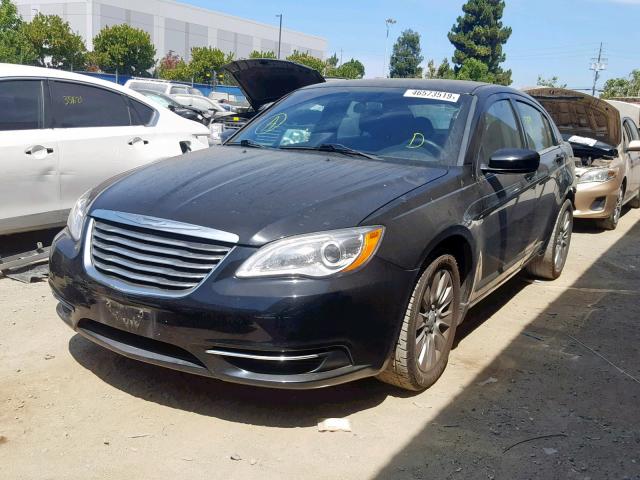 1C3CCBAB2EN125225 - 2014 CHRYSLER 200 LX BLACK photo 2