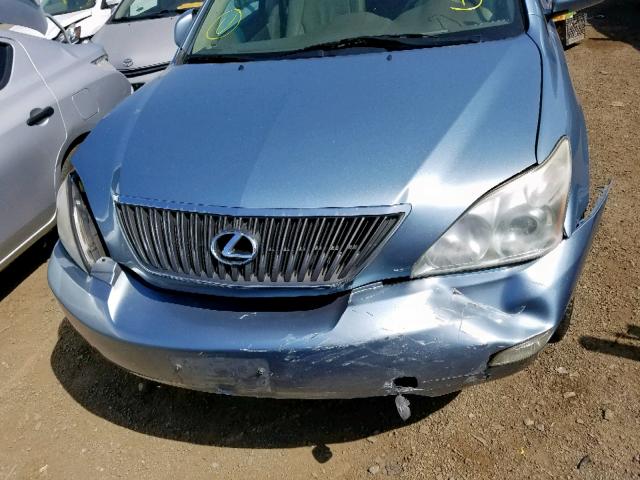 2T2GA31U85C040639 - 2005 LEXUS RX 330 BLUE photo 9