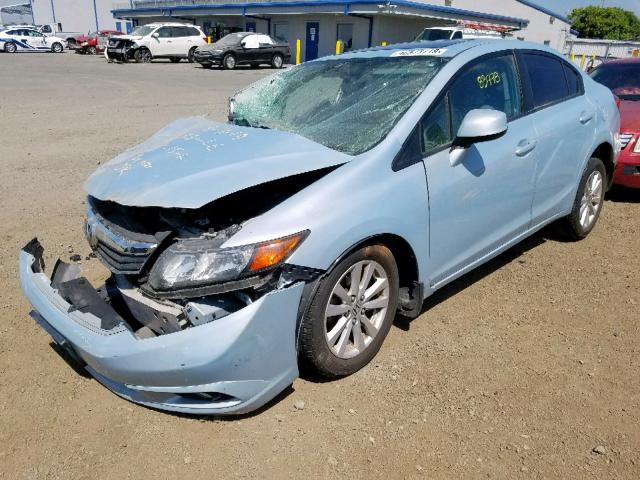 2HGFB2F9XCH504854 - 2012 HONDA CIVIC EXL 青绿色 照片 2