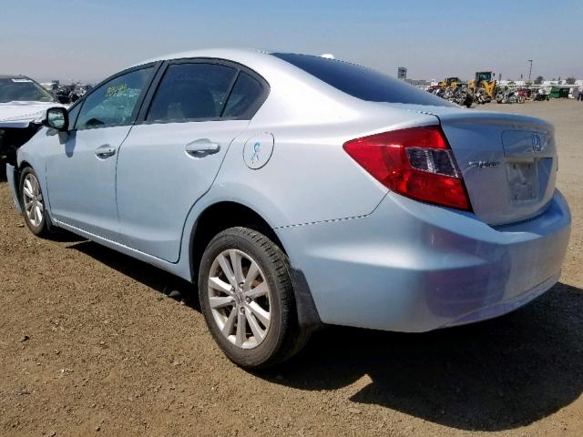 2HGFB2F9XCH504854 - 2012 HONDA CIVIC EXL 青绿色 照片 3