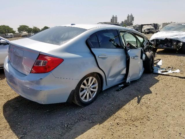 2HGFB2F9XCH504854 - 2012 HONDA CIVIC EXL 青绿色 照片 4