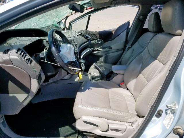 2HGFB2F9XCH504854 - 2012 HONDA CIVIC EXL 青绿色 照片 5