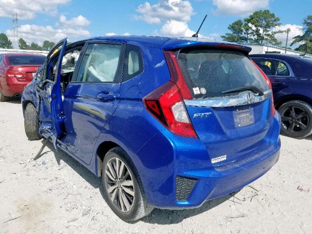 3HGGK5H89FM771208 - 2015 HONDA FIT EX BLUE photo 3