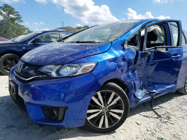 3HGGK5H89FM771208 - 2015 HONDA FIT EX BLUE photo 9