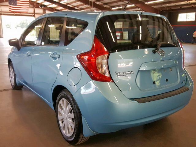 3N1CE2CP3FL390058 - 2015 NISSAN VERSA NOTE BLUE photo 3