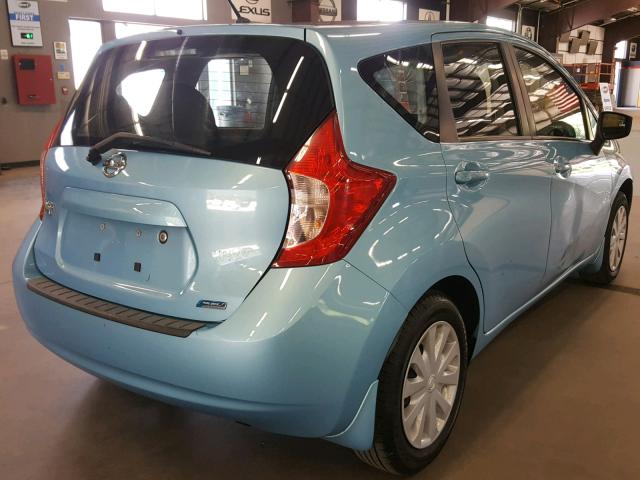 3N1CE2CP3FL390058 - 2015 NISSAN VERSA NOTE BLUE photo 4