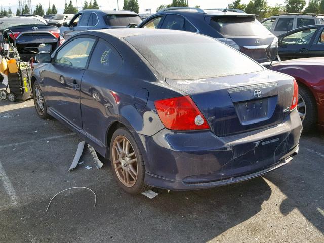 JTKDE177960118383 - 2006 TOYOTA SCION TC ლურჯი ფოტო 3