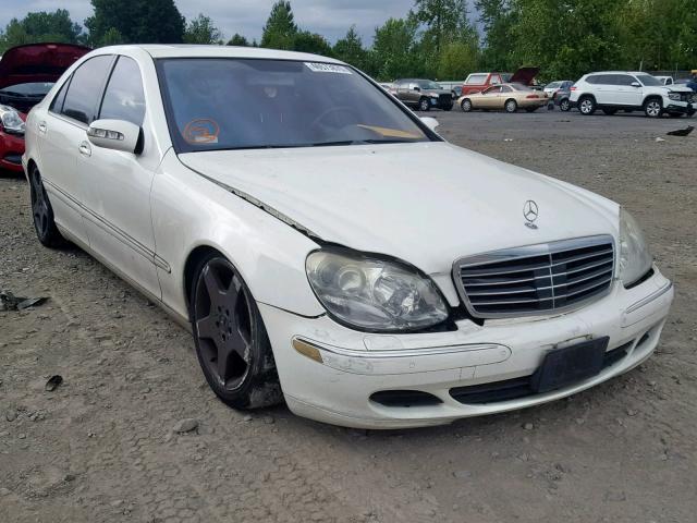 WDBNG84J35A444279 - 2005 MERCEDES-BENZ S 500 4MAT WHITE photo 1