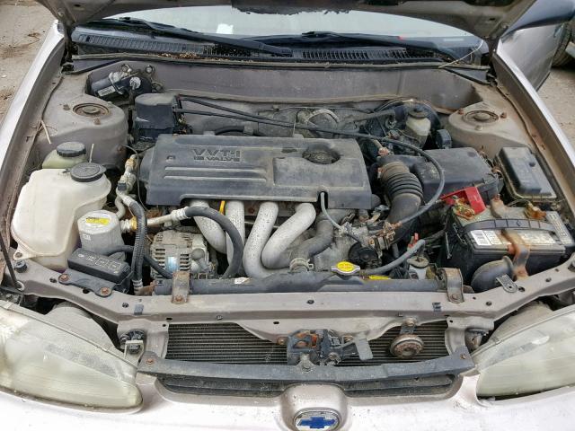 1Y1SK52882Z412390 - 2002 CHEVROLET GEO PRIZM GRAY photo 7