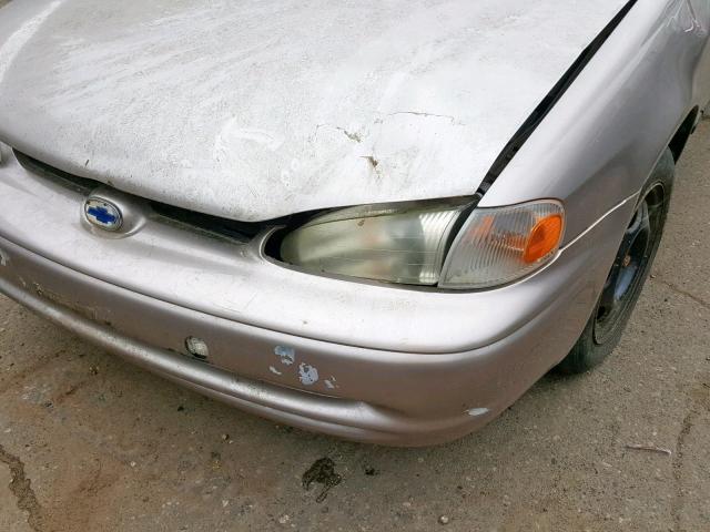 1Y1SK52882Z412390 - 2002 CHEVROLET GEO PRIZM GRAY photo 9