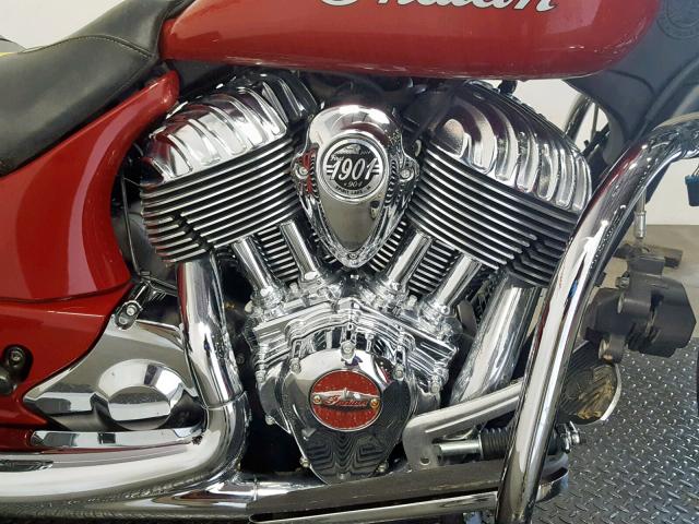 56KCCCAA7E3310904 - 2014 INDIAN MOTORCYCLE CO. CHIEF CLAS RED photo 5