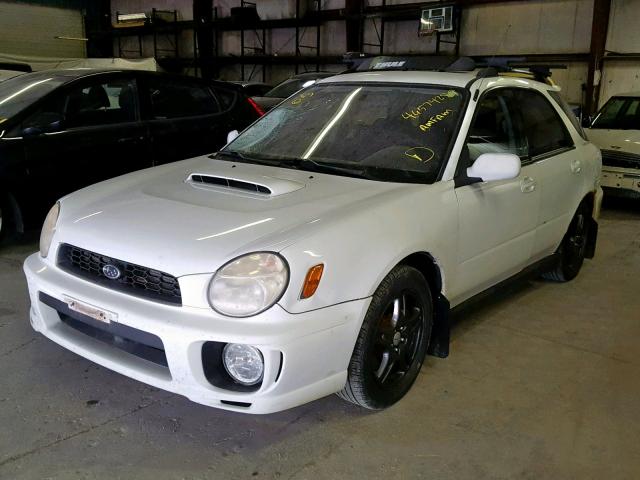 JF1GG29632G816794 - 2002 SUBARU IMPREZA WR WHITE photo 2