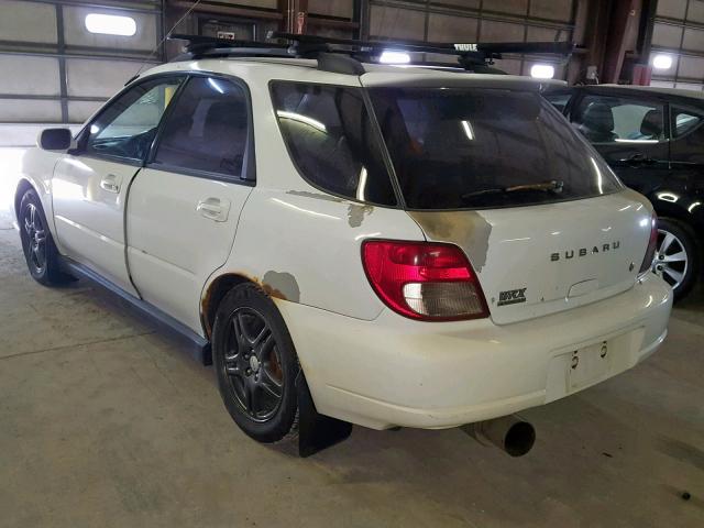 JF1GG29632G816794 - 2002 SUBARU IMPREZA WR WHITE photo 3