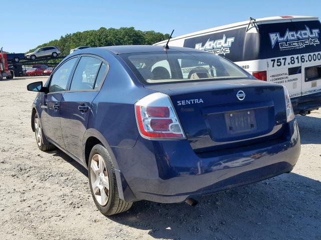 3N1AB61E19L622430 - 2009 NISSAN SENTRA 2.0 BLUE photo 3