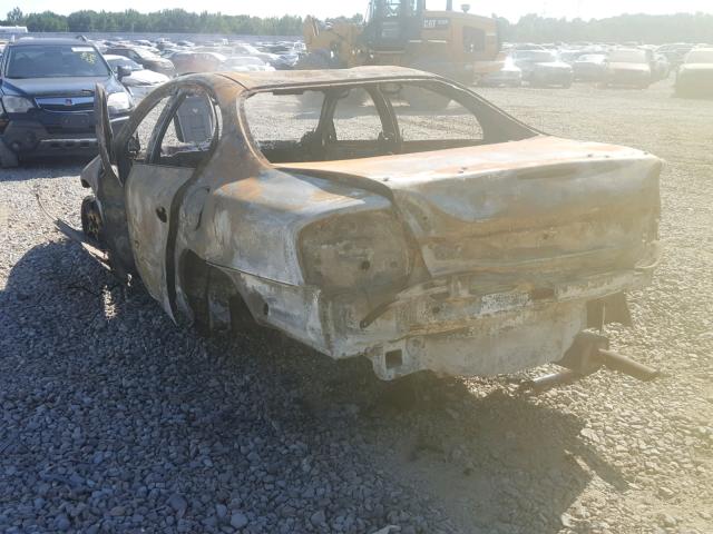 1G2HX54K514180386 - 2001 PONTIAC BONNEVILLE BURN photo 3