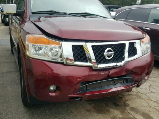 5N1BA0ND9BN622910 - 2011 NISSAN ARMADA SV BURGUNDY photo 9