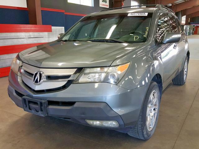 2HNYD28248H531065 - 2008 ACURA MDX BLUE photo 2