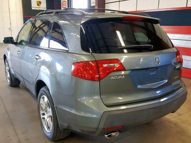 2HNYD28248H531065 - 2008 ACURA MDX BLUE photo 3