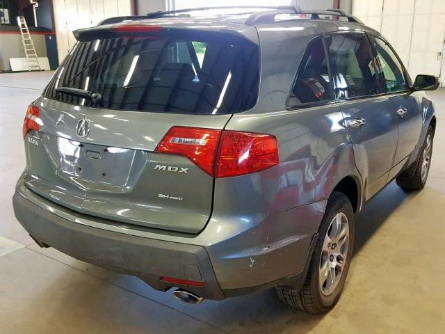 2HNYD28248H531065 - 2008 ACURA MDX BLUE photo 4