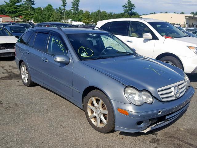 WDBRH81J45F624960 - 2005 MERCEDES-BENZ C 240 SPOR BLUE photo 1