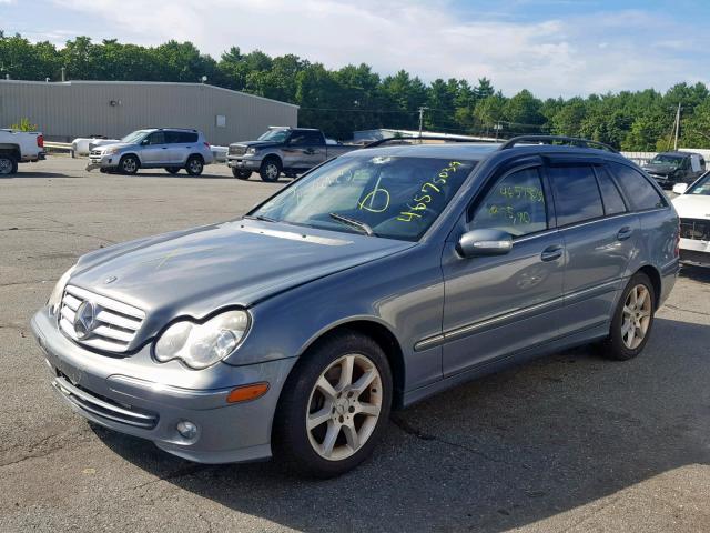 WDBRH81J45F624960 - 2005 MERCEDES-BENZ C 240 SPOR BLUE photo 2