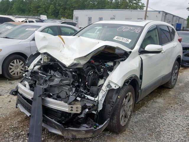 2HKRW2H8XJH620256 - 2018 HONDA CR-V EXL WHITE photo 2