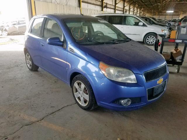 KL1TG66E99B622555 - 2009 CHEVROLET AVEO LT BLUE photo 1