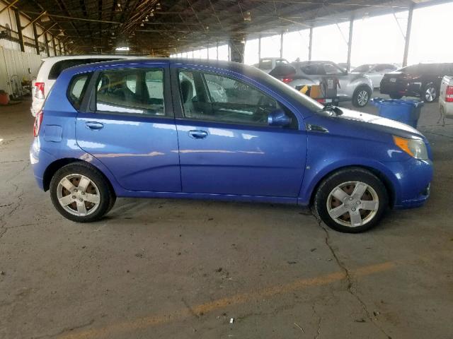 KL1TG66E99B622555 - 2009 CHEVROLET AVEO LT BLUE photo 9