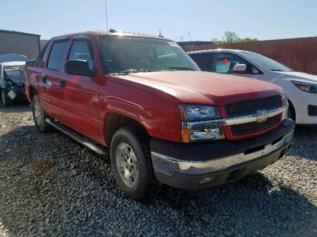 3GNEC12T54G335838 - 2004 CHEVROLET AVALANCHE RED photo 1