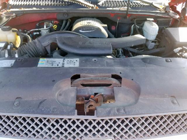 3GNEC12T54G335838 - 2004 CHEVROLET AVALANCHE RED photo 7