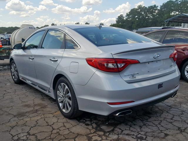 5NPE34AF9FH077517 - 2015 HYUNDAI SONATA SPO SILVER photo 3