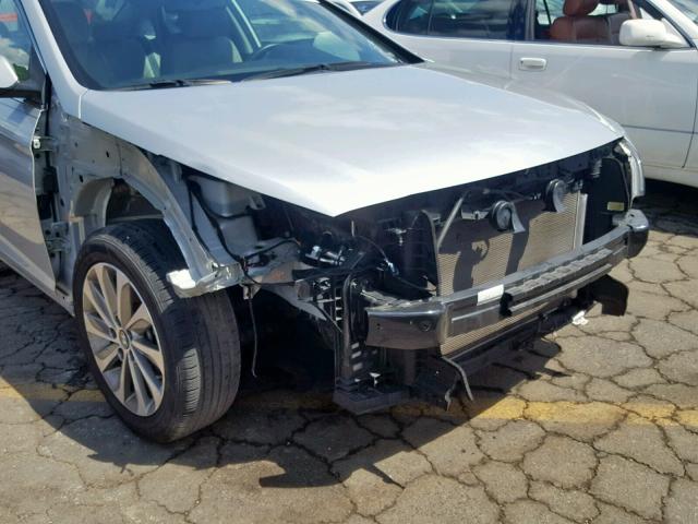 5NPE34AF9FH077517 - 2015 HYUNDAI SONATA SPO SILVER photo 9