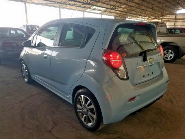 KL8CL6S09FC707456 - 2015 CHEVROLET SPARK EV 2 BLUE photo 3