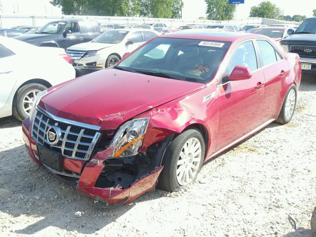 1G6DE5E51D0154410 - 2013 CADILLAC CTS LUXURY RED photo 2