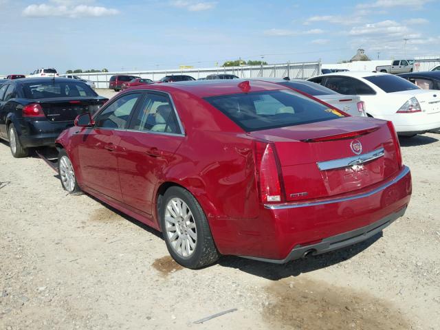 1G6DE5E51D0154410 - 2013 CADILLAC CTS LUXURY RED photo 3