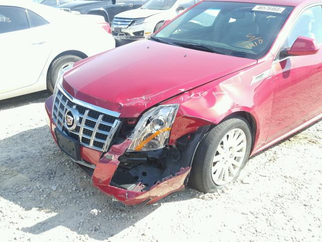 1G6DE5E51D0154410 - 2013 CADILLAC CTS LUXURY RED photo 9