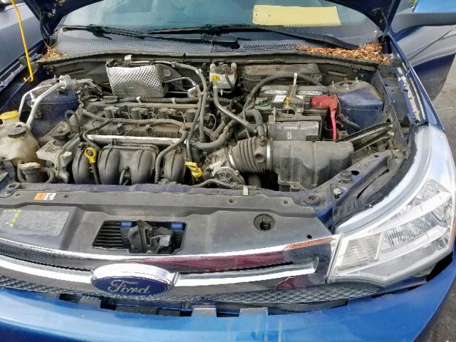 1FAHP36N29W242954 - 2009 FORD FOCUS SES BLUE photo 7