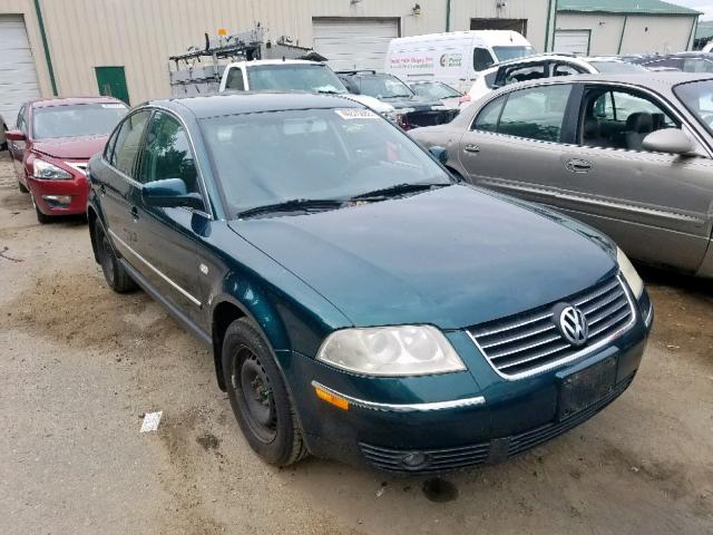 WVWPD63B52P042175 - 2002 VOLKSWAGEN PASSAT GLS GREEN photo 1