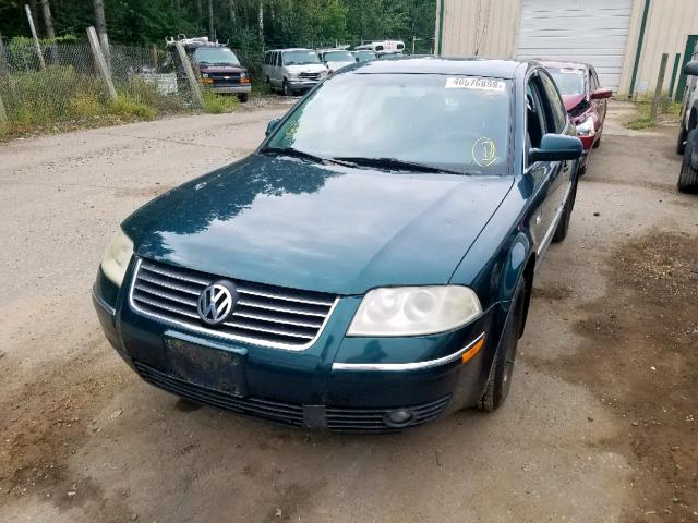 WVWPD63B52P042175 - 2002 VOLKSWAGEN PASSAT GLS GREEN photo 9