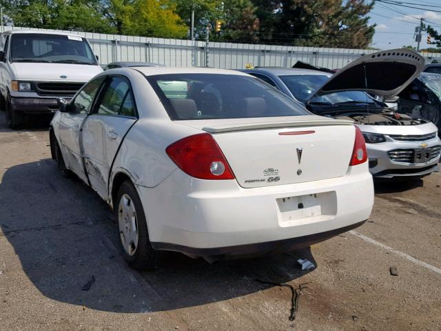 1G2ZF55B064134090 - 2006 PONTIAC G6 SE WHITE photo 3