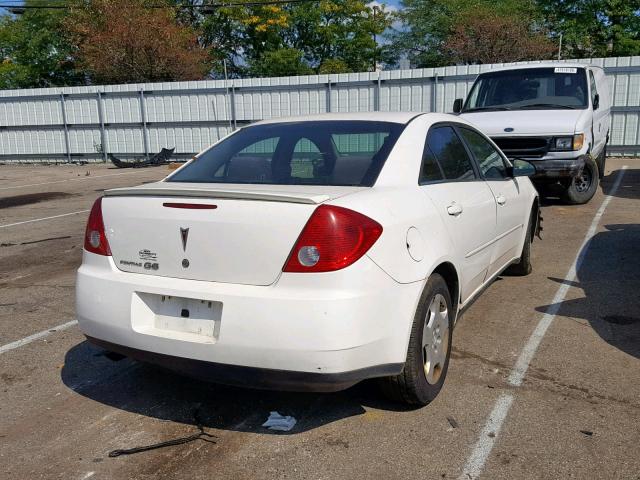 1G2ZF55B064134090 - 2006 PONTIAC G6 SE WHITE photo 4